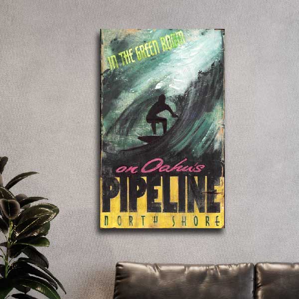 In the Green Room on Oahu's Pipeline. North Shore.