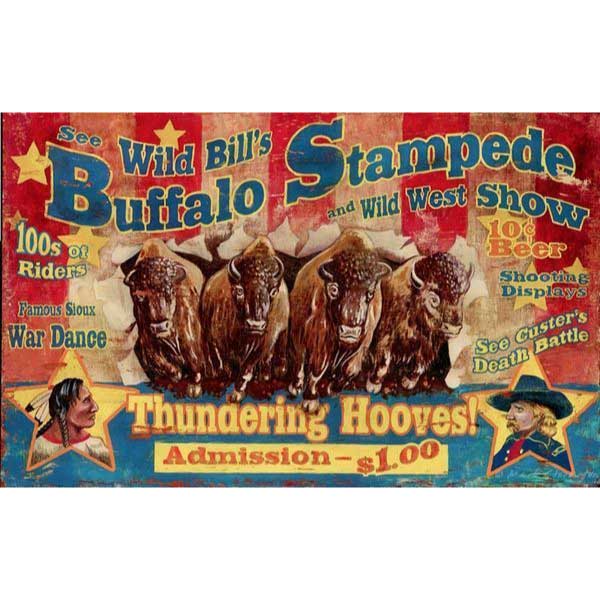 Wild Bill | Buffalo | Wild West Show | Vintage Ad | Western