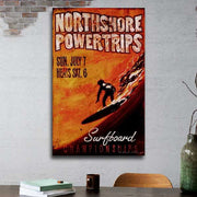 image of surfer at the Northshore surfboard champtionships