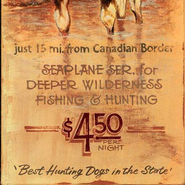 Moose Lodge | Fishing & Hunting | Wood Sign | Vintage Advertisement Sign
