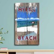 beach lifeguard scene with Myrtle Beach
