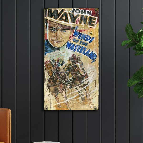 movie "poster" for john wayne western