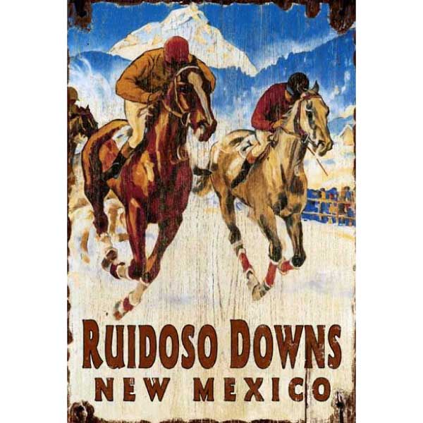 Horse Racing | New Mexico | Western | Antique-style | Personalize It!