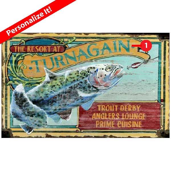 trout derby ad for a fishing resort