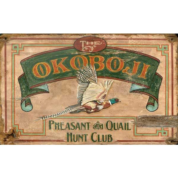 Quail and Pheasant hunting club sign for your wall