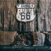 old sign for Route 66 in Arizona - VintageWoodSigns.com