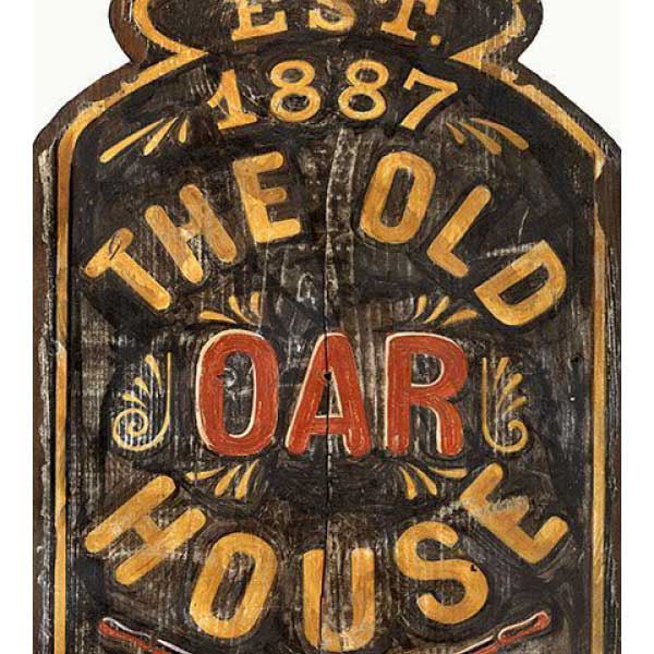 The Old House | We Rent Canoes | Wood Sign | Vintage Ad