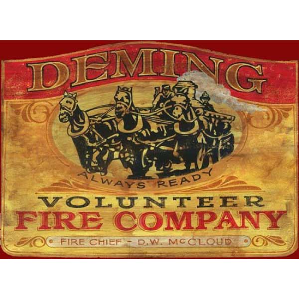 Fire Company | Volunteer | Antique-style | Western | Personalize It!