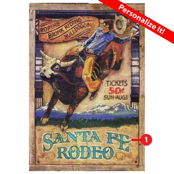 Rodeo | Santa Fe | Western | Wood Sign | Personalize It!