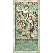 wall art with Mermaid distressed style