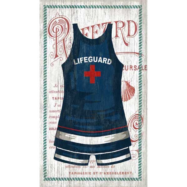 Vintage Swimsuit | Lifeguard | Suzanne Nicoll | Wall Art