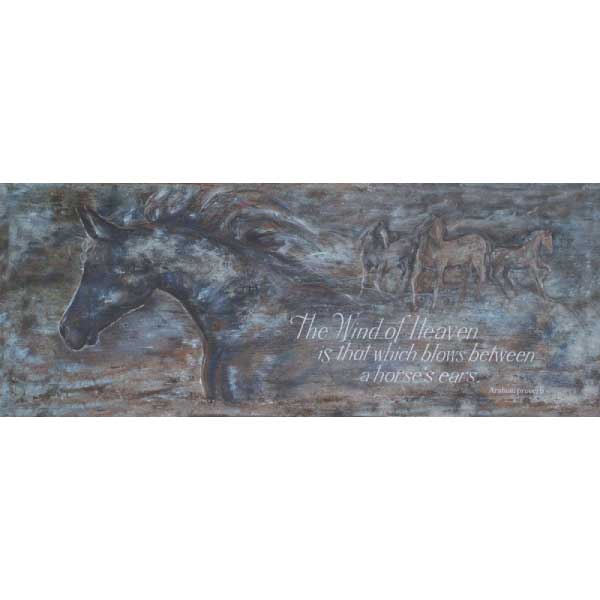Wind of Heaven | Terri Palmer | Horses | Wall Art | Wood Sign | 12" x 30"