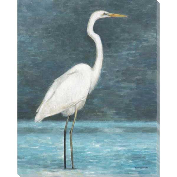 White Egret | Coastal | Beach | Norman Wyatt Jr | Canvas Print