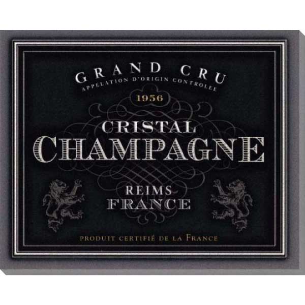 Champagne Label | Cristal | Grand Cru | France | Canvas Print