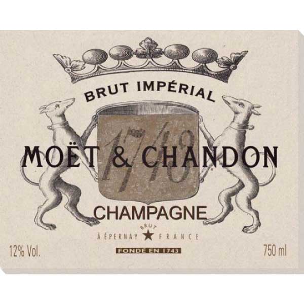 Champagne Label | Moet & Chandon | France | Canvas Print