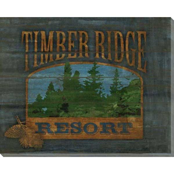 Timber Ridge | Resort | Mountains | Western | Canvas Print