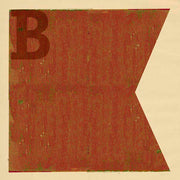 Boat flag letter B - nautical art; canvas print
