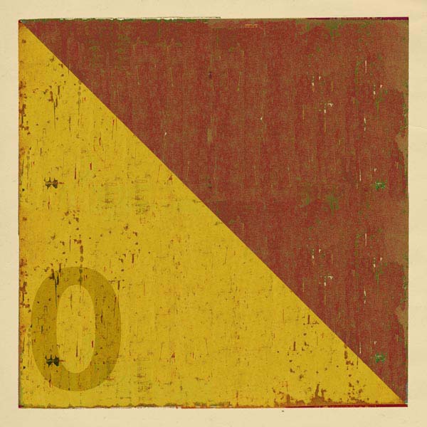 Boat flag letter O - nautical art; canvas print