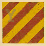 Boat flag letter Y - nautical art; canvas print