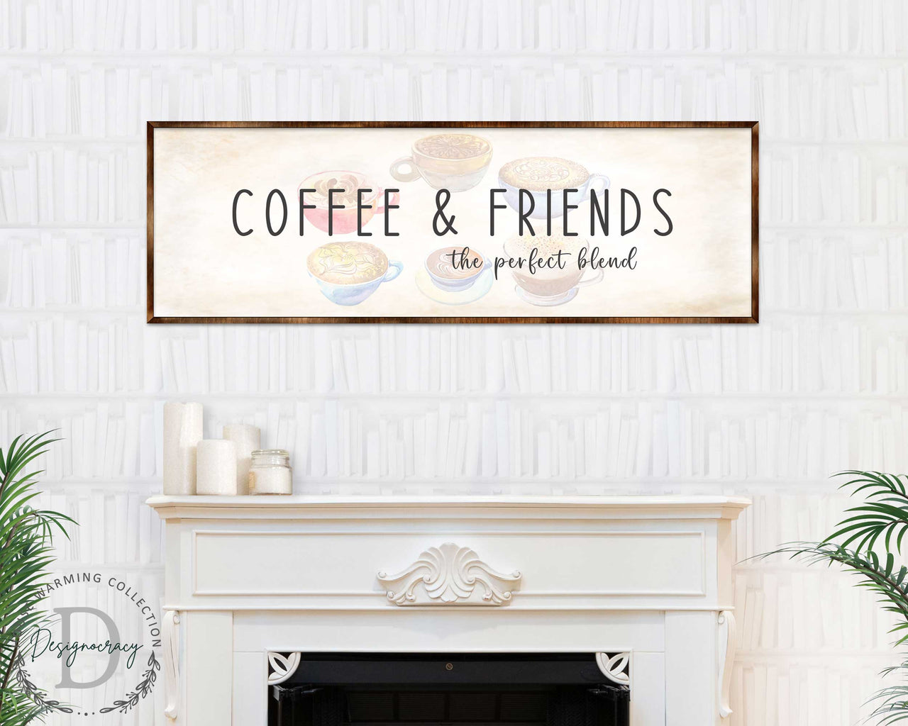 Coffee & Friends | The Perfect Blend | Coffee Shop Décor | Wood | Wall Art | Farmhouse Décor-0