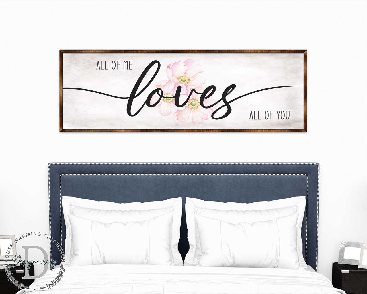 All of Me Loves All of You | Wooden Home Décor | Master Bedroom Sign | Home Gift | Couple's Gift | Farmhouse Décor - 310321-0