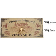 customizable Chateau Vineyards wood sign for winery