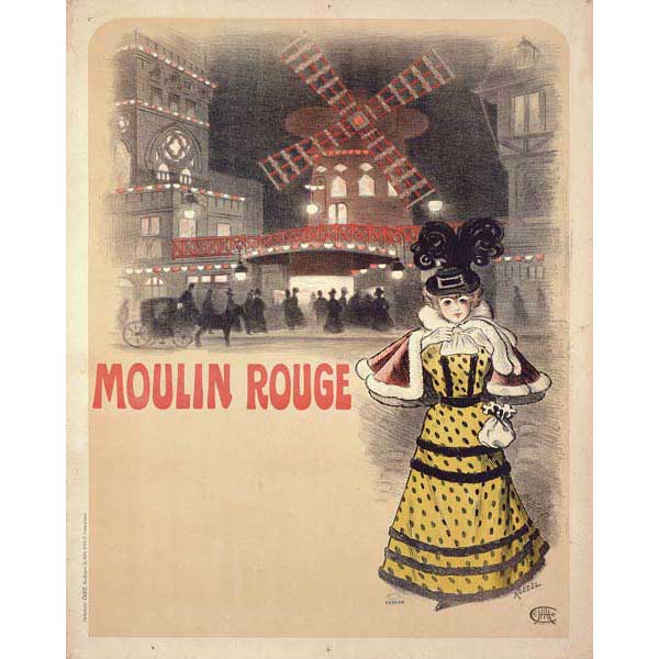 Moulin Rouge | European | Vintage Poster | Canvas Print
