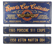 auto enthusiast car collector wood sign; sports car; list your car collection