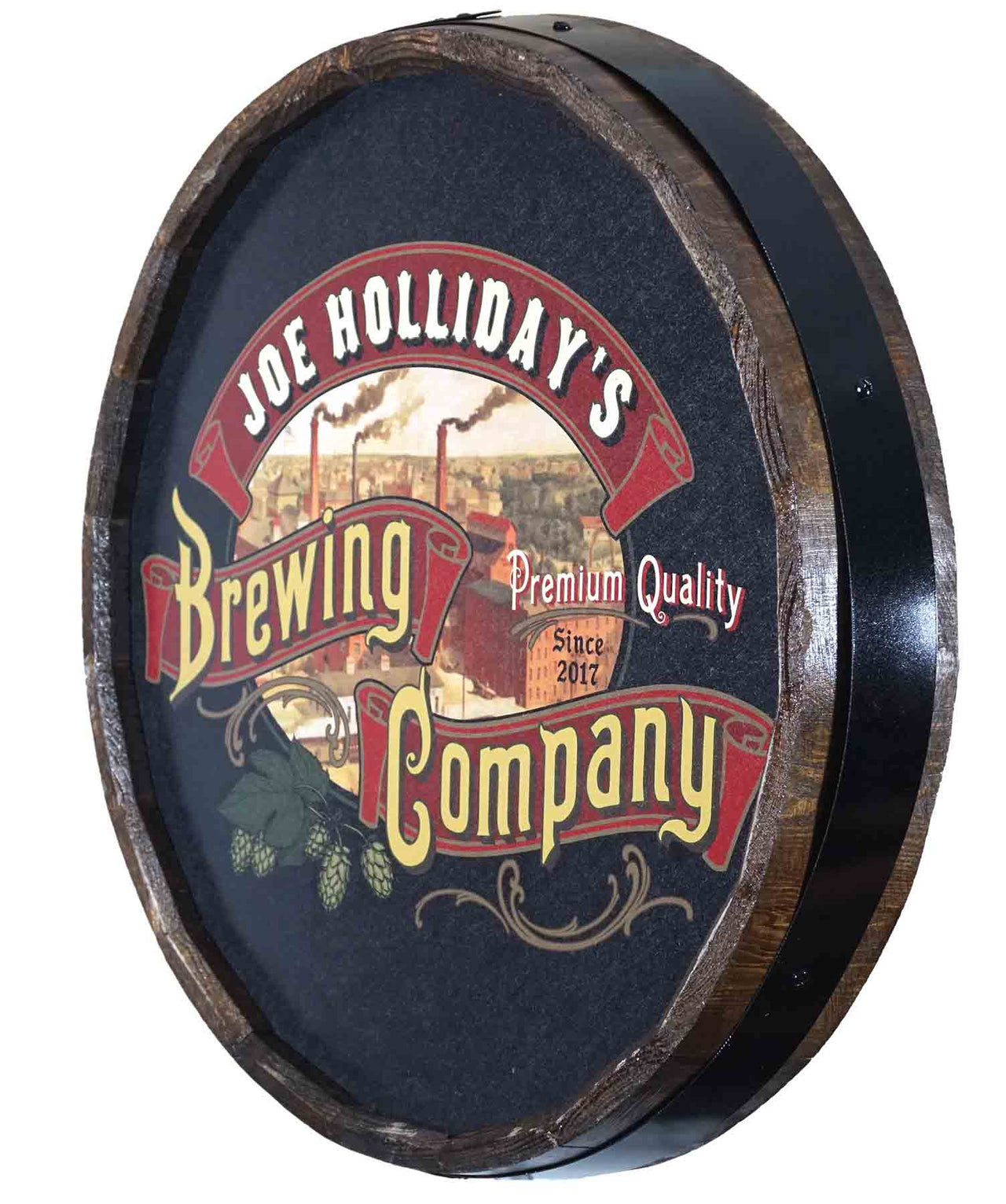 Personalized Brewing Company | Barrel Sign | 21" Round | Customize It!