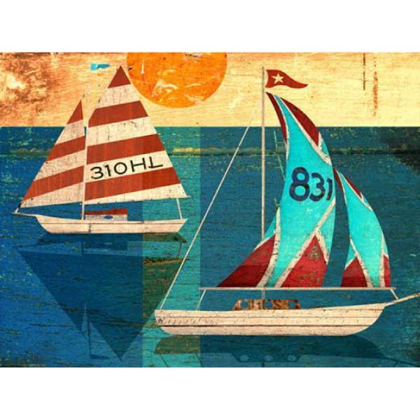 Sailing | Wood Sign | Brian Laurich Art