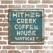 Coffee House distressed wood sign