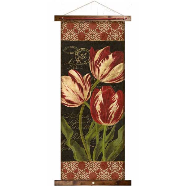 Tulip I | Tapestry | Floral | Canvas | 50" x 20"