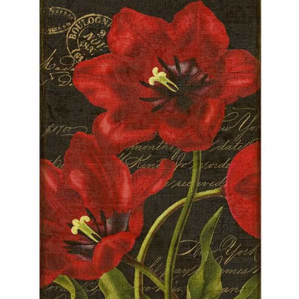 Tulip II | Tapestry | Floral | Canvas | 50" x 20"