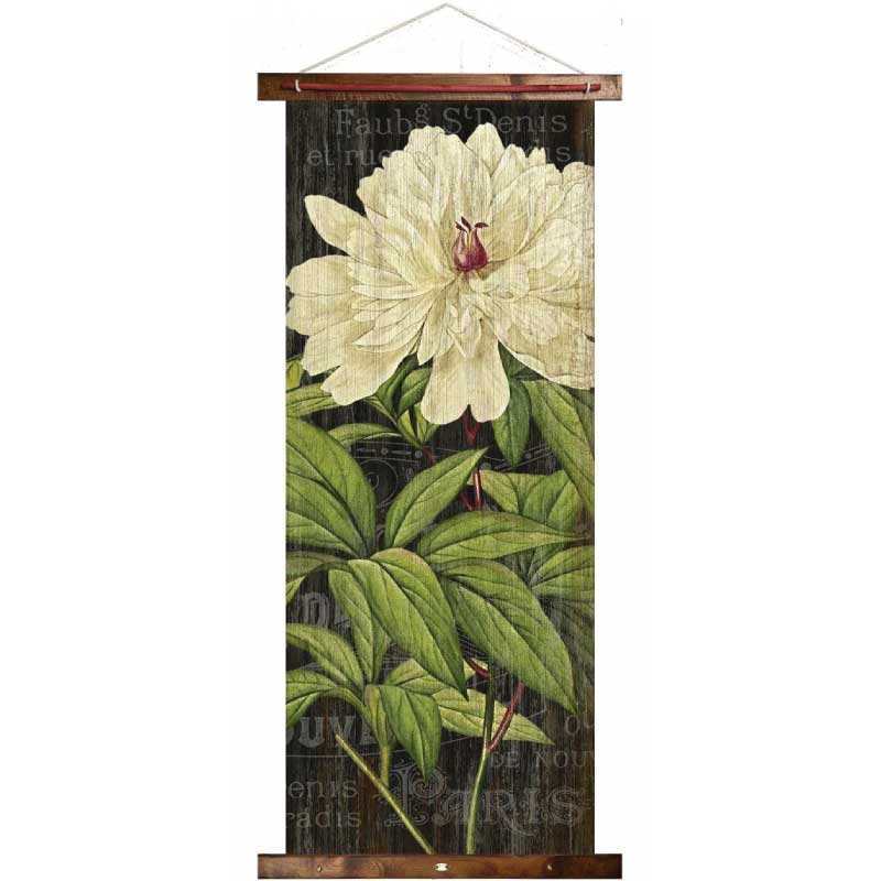 Fleur Blanche Tapestry | 2-Pack | Canvas | Each Item is 50" x 20"