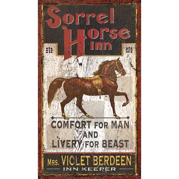 Vintage Inn Sign | Vintage Ad | Red Horse | Customize It