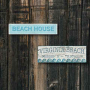 Beach House welcome sign and Virginia Beach lat long sign (customizable)