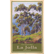Vintage sign of La Jolla california. Wood sign as wall art.
