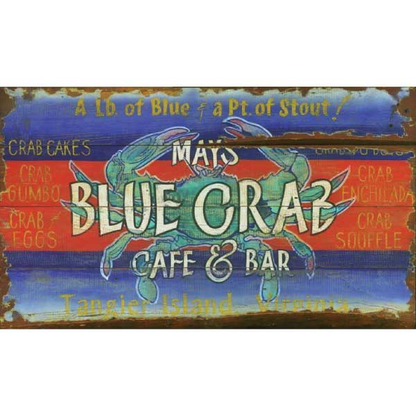 Vintage ad for Mays Blue Crab Cafe & Bar - personalize it