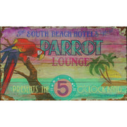 Vintage ad for the Parrot Lounge at the South Beach Hotel. 