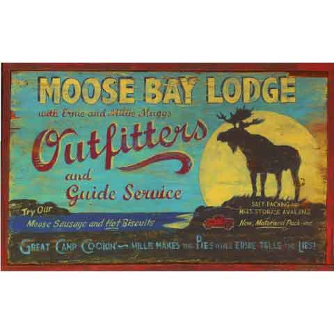 Moose Bay Lodge - Vintage advertisement