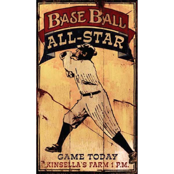 Old time ad for Baseball All-Star Game