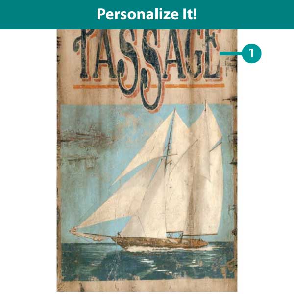 Sailing Ship | Passage | Vintage Wood Sign | Customization Available