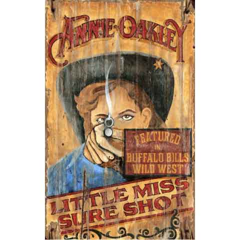 Vintage ad for Annie Oakley; Buffalo Bills Wild West; no background