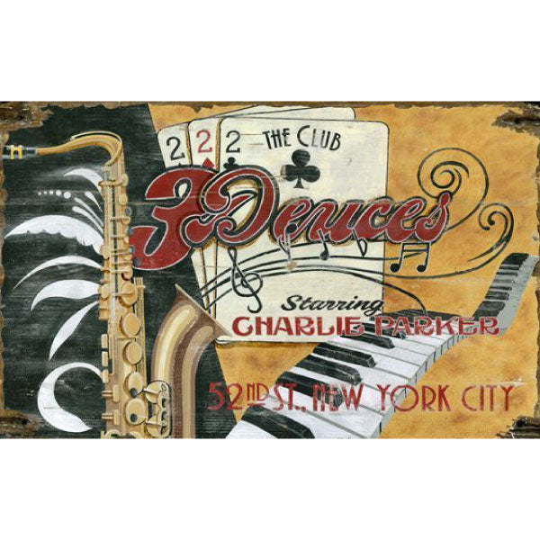 # Deuces Club Starring Charlie Parker in New York City; vintage ad