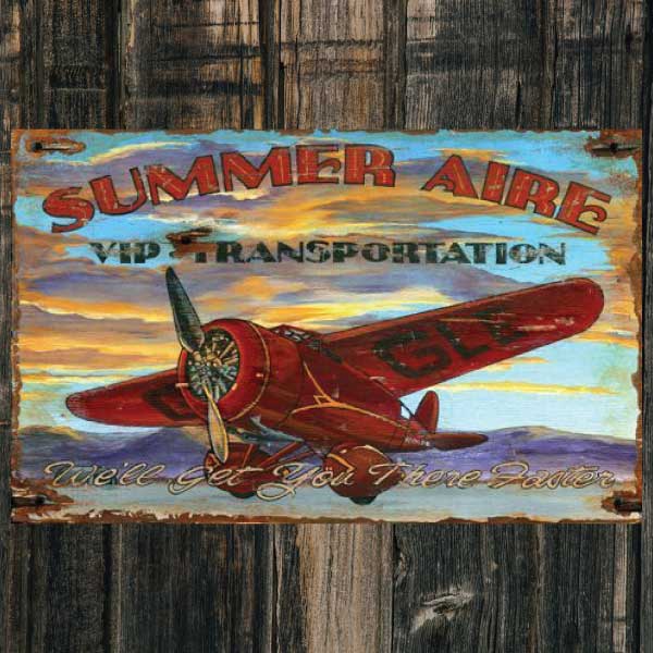 Image of old airplane; Summer Aire; VIP Transportation