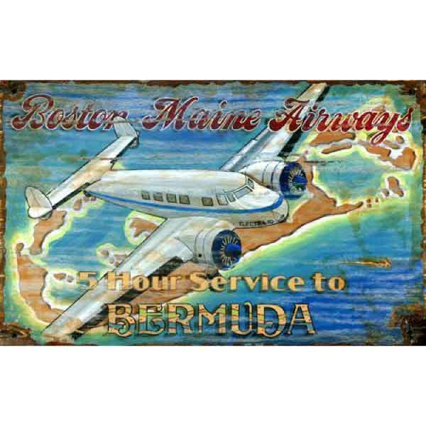 Lockheed twin engine airplane; service to Bermuda
