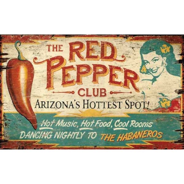 The Red Pepper Club - vintage advertisement