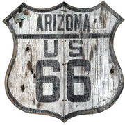 Arizona US Route 66 distressed wood sign; vintagewoodsigns.com