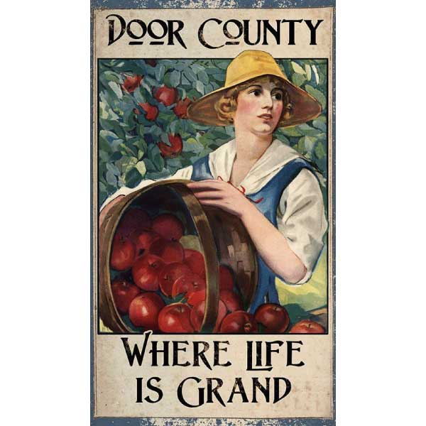 Life is Grand | Apple Harvest | Kitchen | Farmhouse | Vintage Sign | Personalize It