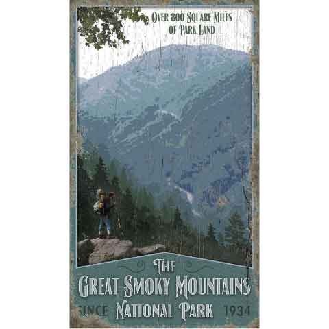 The Great Smoky Mountains | National Park | Vintage Sign